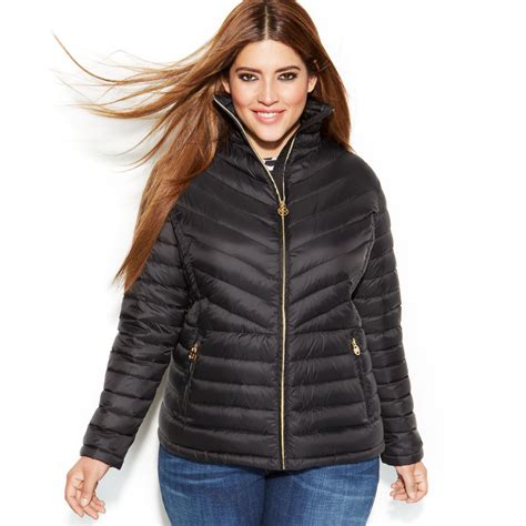 michael kors plus size puffer coats|michael kors winter puffer coat.